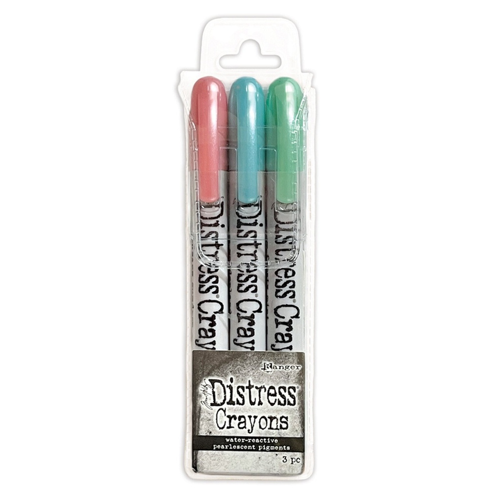 Tim Holtz Distress Crayon Set  3/Pkg - Holiday Set 6
