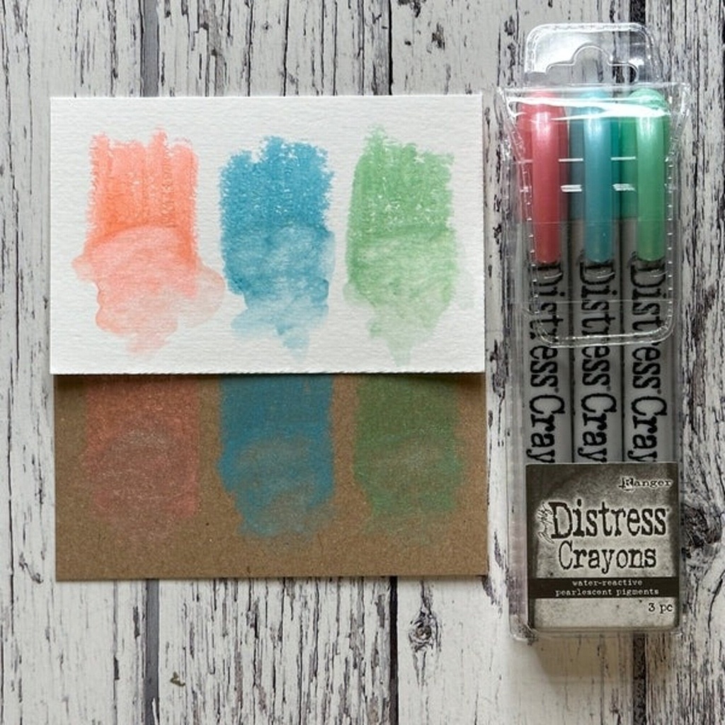 Tim Holtz Distress Crayon Set  3/Pkg - Holiday Set 6