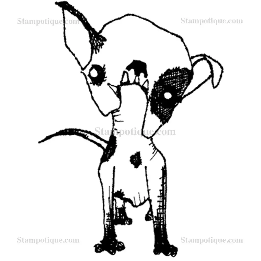 Stampotique Wood Stamp - 6191 Barkabe