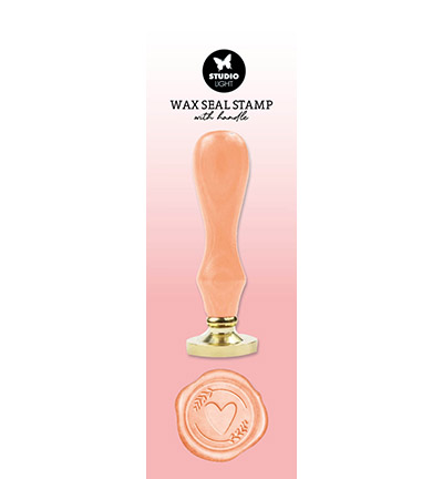 Studio Light Wax Stamp with Handle Peach heart Essentials Tools nr. 09