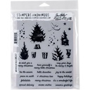 Tim Holtz Cling Stamps - CMS317 Watercolor Trees