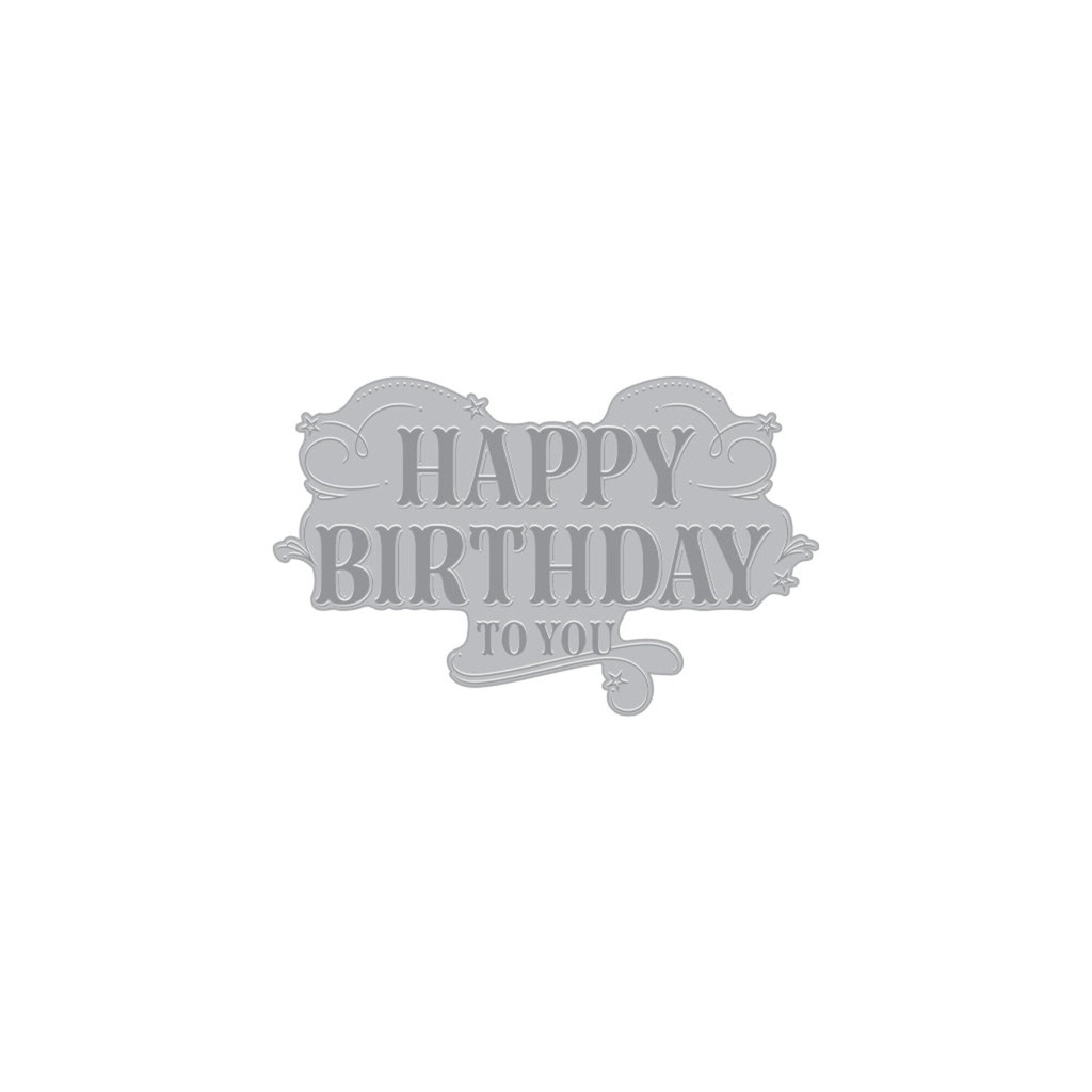 Hero Arts BetterPress + Foil Plate - HP105 Happy Birthday