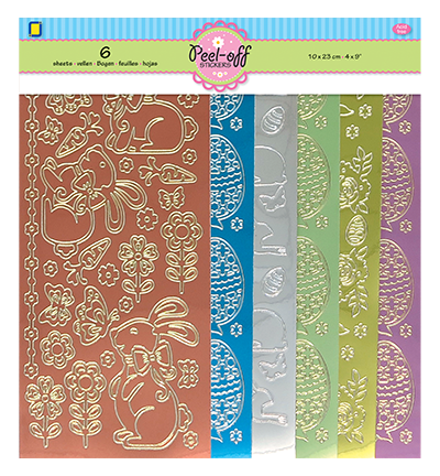 JeJe Peel-oÔ¨Ä Stickersets 6/Pkg - Easter