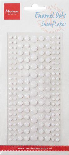 Marianne Design Enamel Dots - Snowflakes