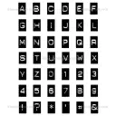 Stampotique Cling Stamp - 7431 Alpha Background