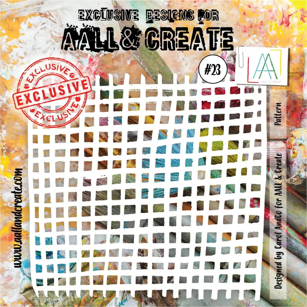 AALL & Create Stencil 6'x6' - #23 Pattern Designed by Carol AndCo