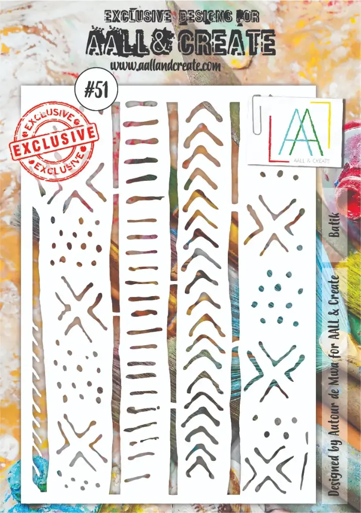 AALL & Create Stencil A5 By Autour De Mwa - 51 Batik