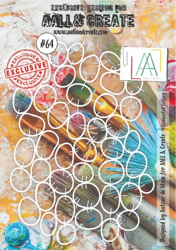 AALL & Create Stencil A5 By Autour De Mwa - 64 Connected Colony