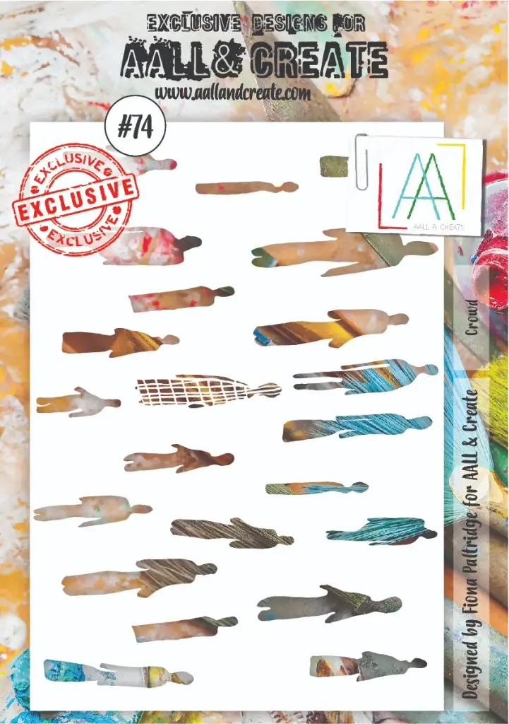 AALL & Create Stencil A5 By Fiona Paltridge - 74 Crowd