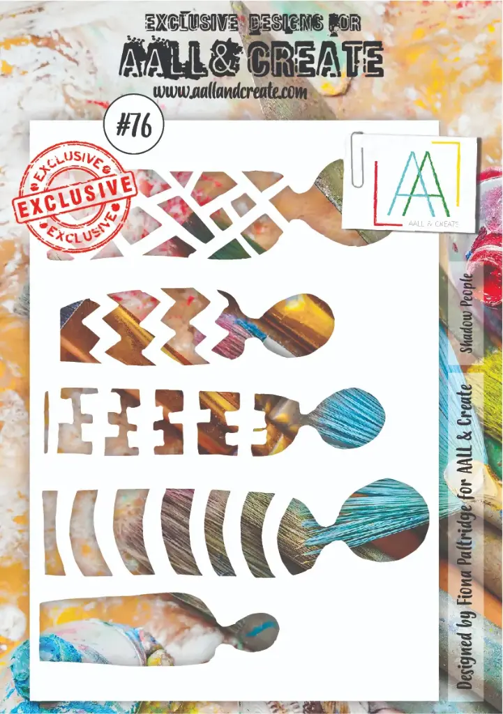 AALL & Create Stencil A5 By Fiona Paltridge - #76 Shadow People