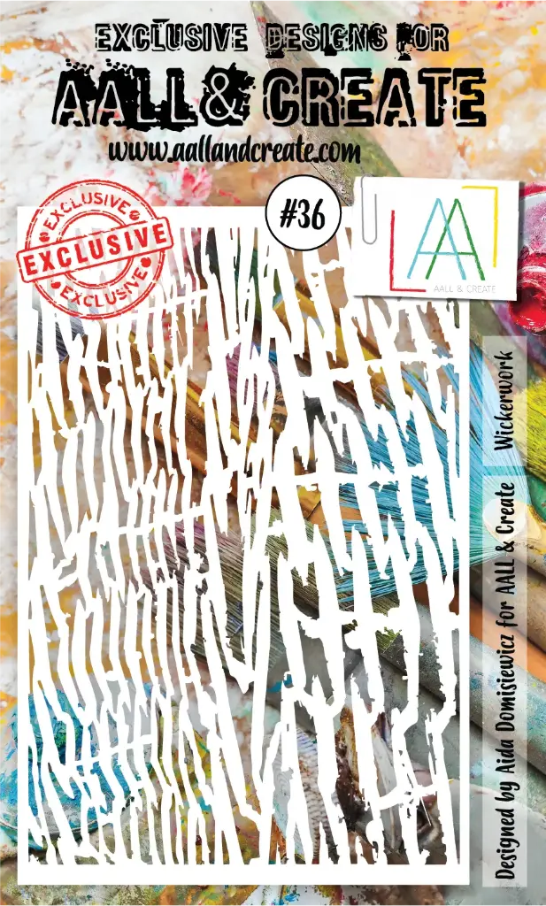 AALL & Create Stencil A6 By Aida Domisiewicz - #36 Wickerwork