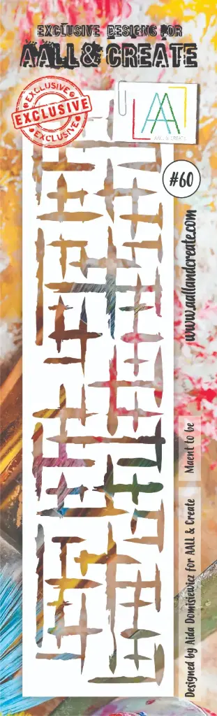 AALL & Create Border Stencil By Aida Domisiewicz - 60 Meant to be
