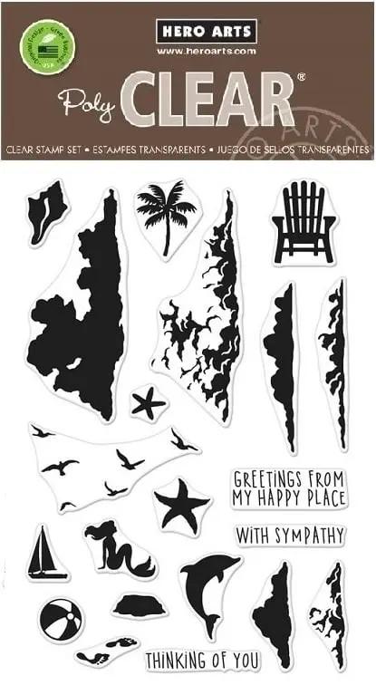 Hero Arts Clear Stamps Color Layering 4"X6" - CM317 Sea & Sky