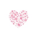 Sizzix Layered Clear Stamps Set By Lisa Jones 3/Pkg - Blossom Heart