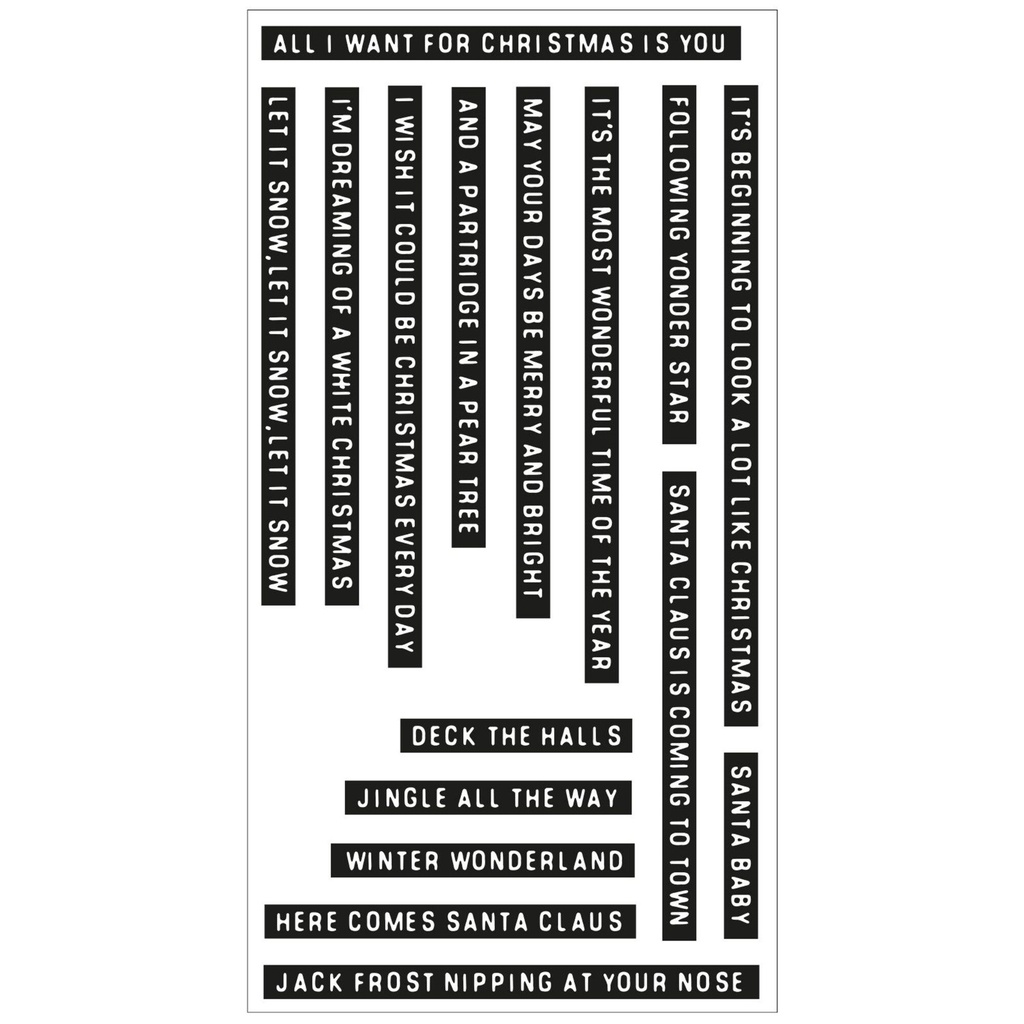 Sizzix Clear Stamps By Pete Hughes 16/Pkg - 666318 Seasonal Vibes #1