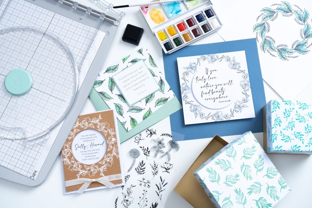 Sizzix Clear Stamps By Lisa Jones 17/Pkg - Garden Botanicals