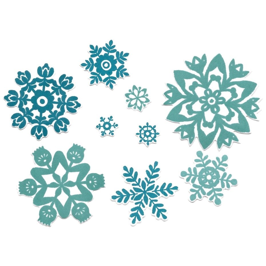 Sizzix Clear Stamps 12/Pkg - 666724 White Christmas