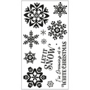 Sizzix Clear Stamps 12/Pkg - 666724 White Christmas