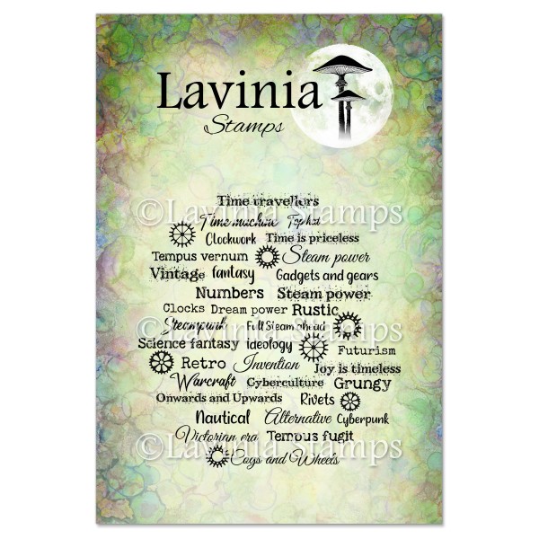 Lavinia Clear Stamps - LAV782 Steampunk Script Stamp