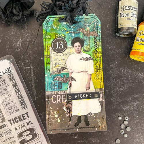 Tim Holtz Cling Stamps - CMS448 Eccentric