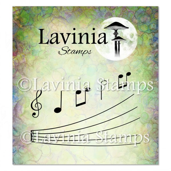Lavinia Clear Stamps - LAV738 Musical Notes (Large) Stamp
