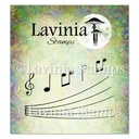 Lavinia Clear Stamps - LAV738 Musical Notes (Large) Stamp