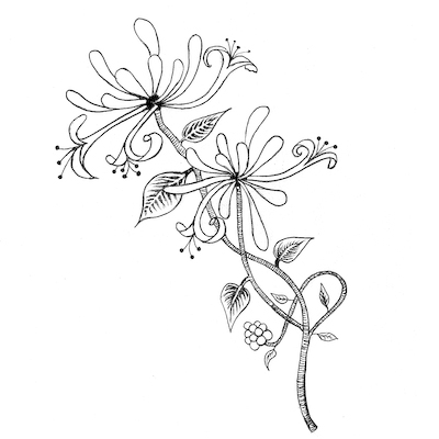 Lavinia Clear Stamps - LAV109 Honeysuckle