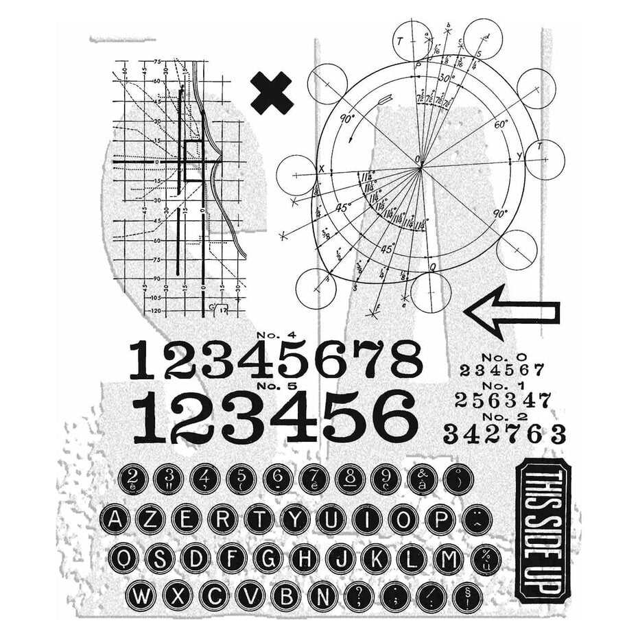 Tim Holtz Cling Stamps - CMS489 Deconstructed
