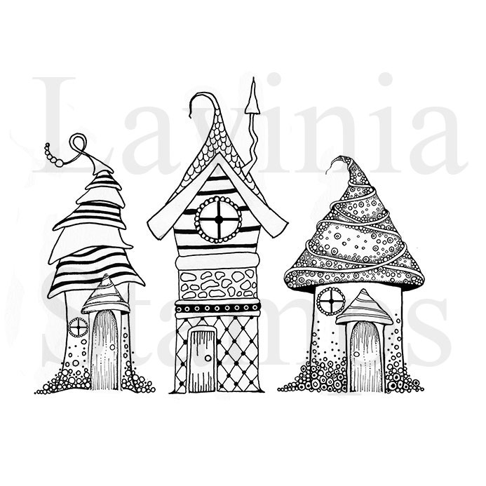 Lavinia Clear Stamps - LAV326 Zen Houses