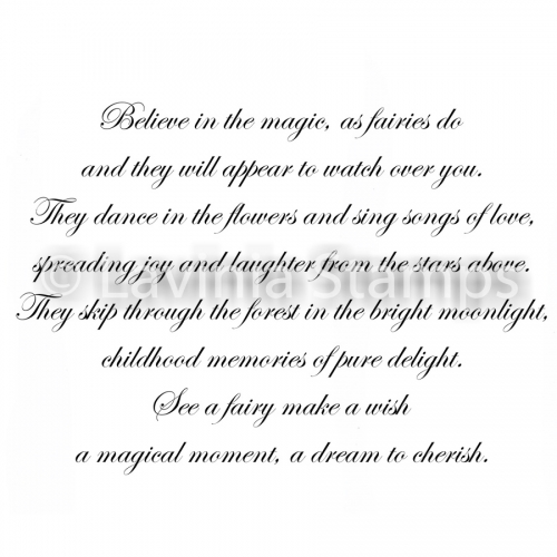 Lavinia Clear Stamps - LAV485 See a Fairy Make a Wish