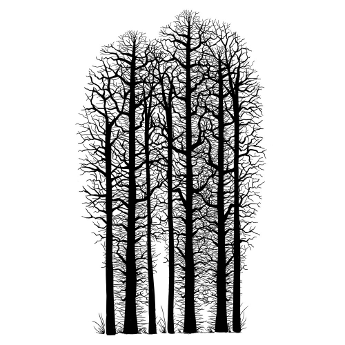 Lavinia Clear Stamps - LAV524 Forest Scene