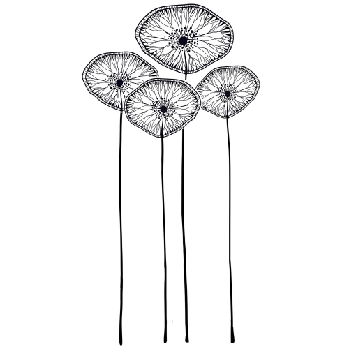 Lavinia Clear Stamps - LAV527 Lunar Buds