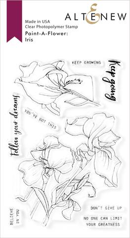 Altenew Clear Stamps Paint-A-Flower - Iris Outline