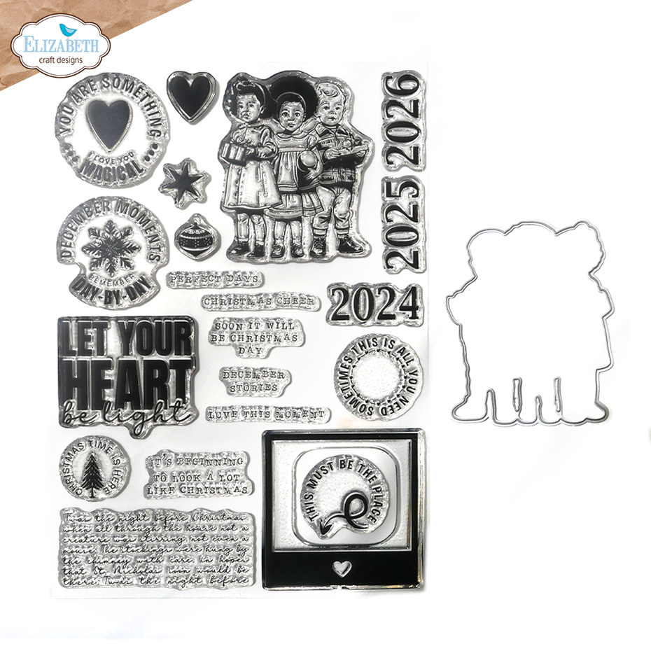 Elizabeth Craft Designs  Clear Stamps and Dies Winter Bliss - CSD381 Magical Moments