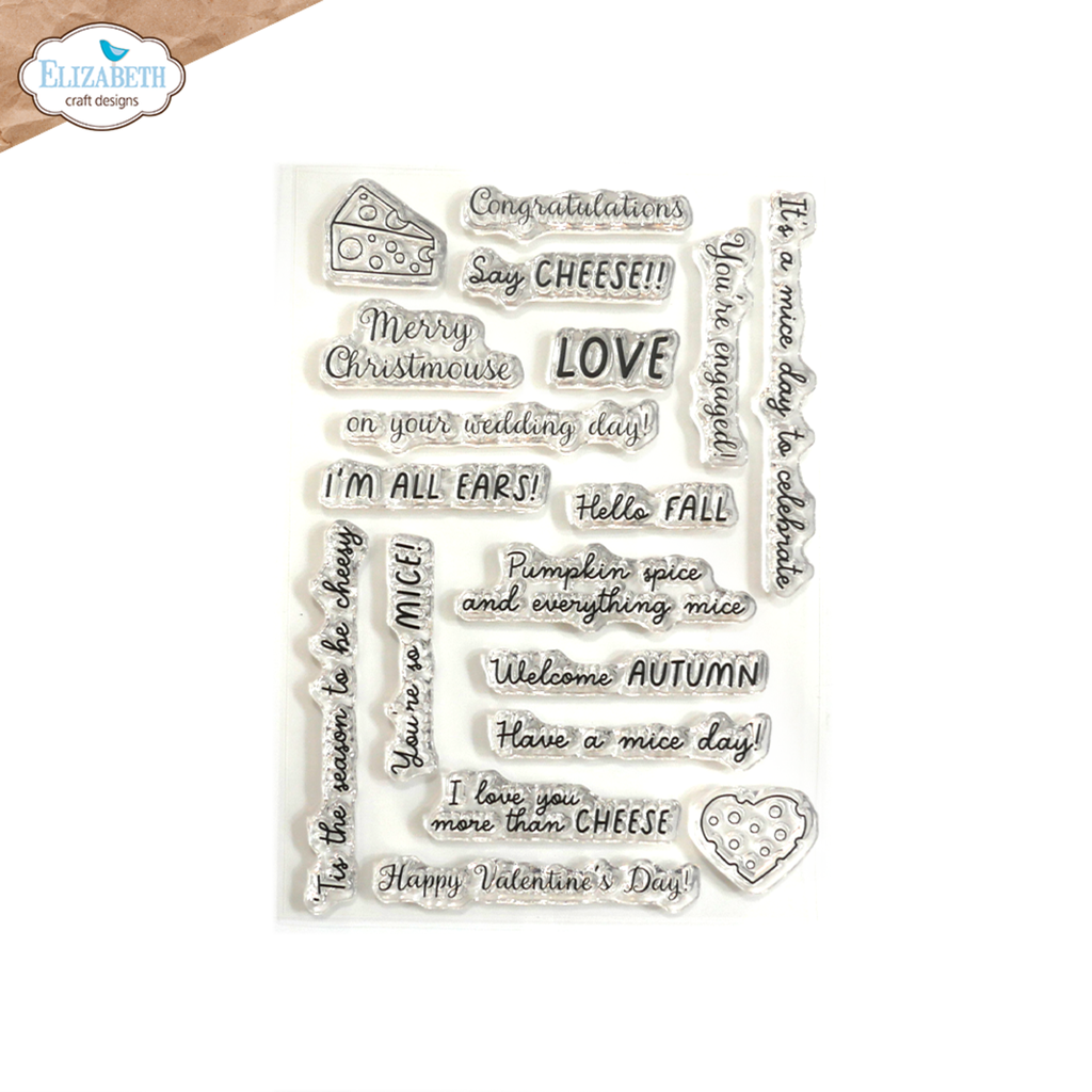 Elizabeth Craft Designs Clear Stamps - CS387 Mice Sentiments