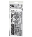 Tim Holtz Clear Stamps and Stencil - #23 Fragments, Grime and Crackle