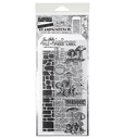 Tim Holtz Clear Stamps and Stencil - #12  Tiny Toadstools, Stone and Slate