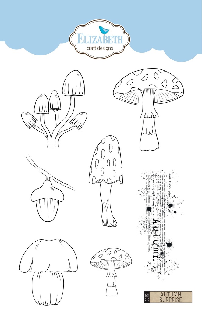 Elizabeth Craft Designs Clear Stamps - Autumn Surprise