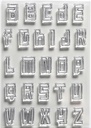 Elizabeth Craft Designs Clear Stamps - Block Alphabet