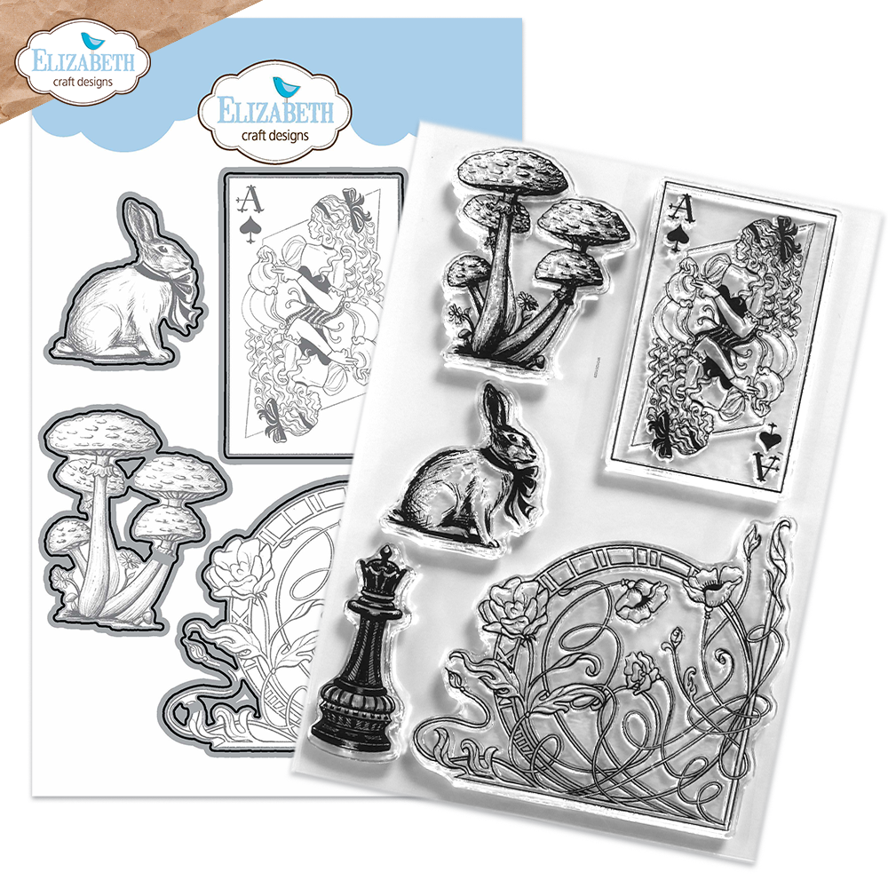 Elizabeth Craft Designs Stamp and Die Set Fables and Fairytales Collection -  DS02 Rabbit Hole