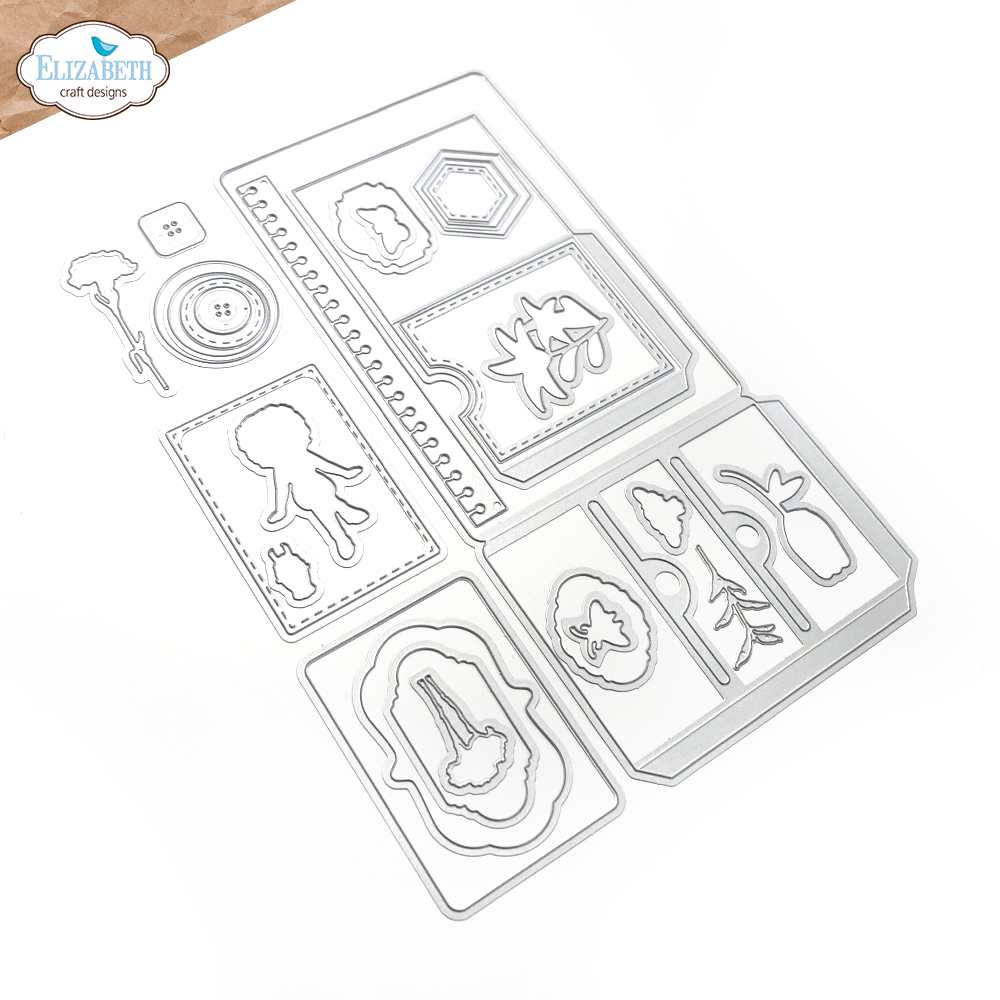 Elizabeth Craft Designs Stamp and Die Set - K016 ATC Special Kit