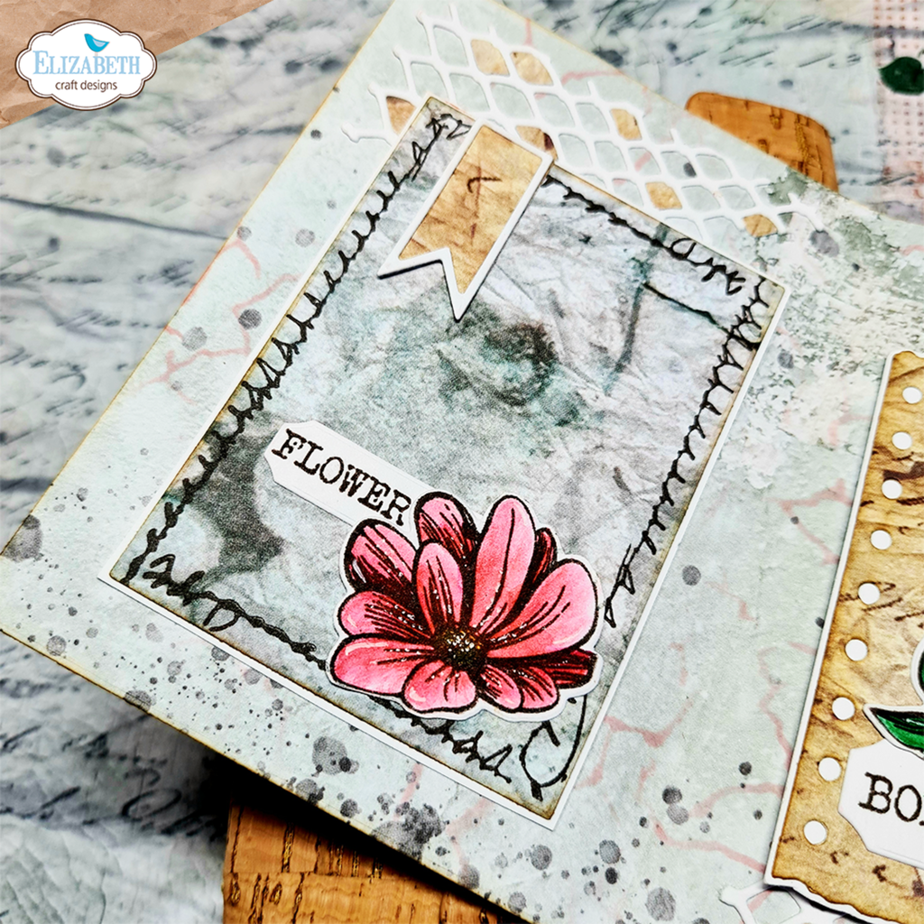Elizabeth Craft Designs Clear Stamps Journal Elements - CS345 Stitched Borders