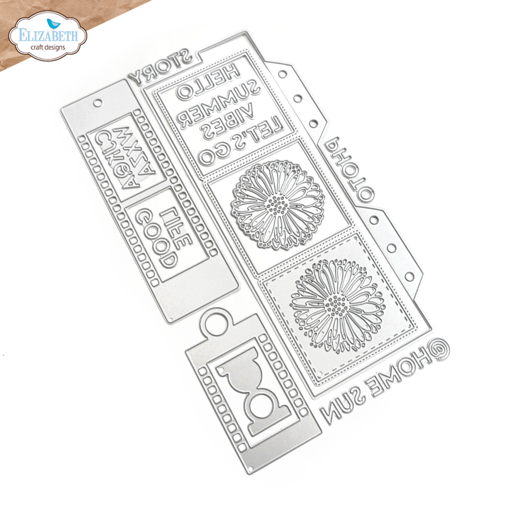 Elizabeth Craft Designs Cutting Dies La Dolce Vita - 2171 Frame Page with Gerbera's