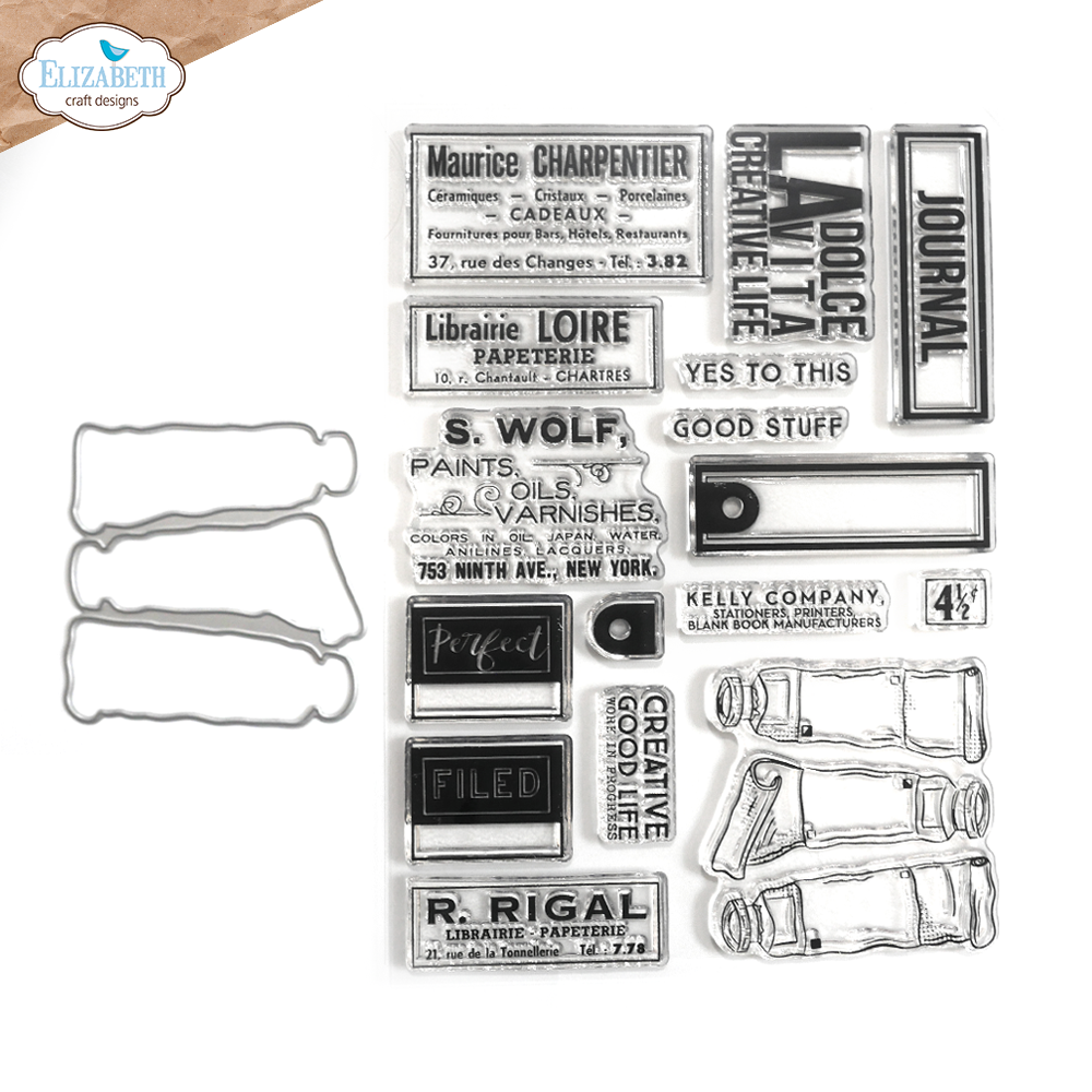 Elizabeth Craft Designs  Clear Stamps and Dies La Dolce Vita - CSD375 The Craftstore