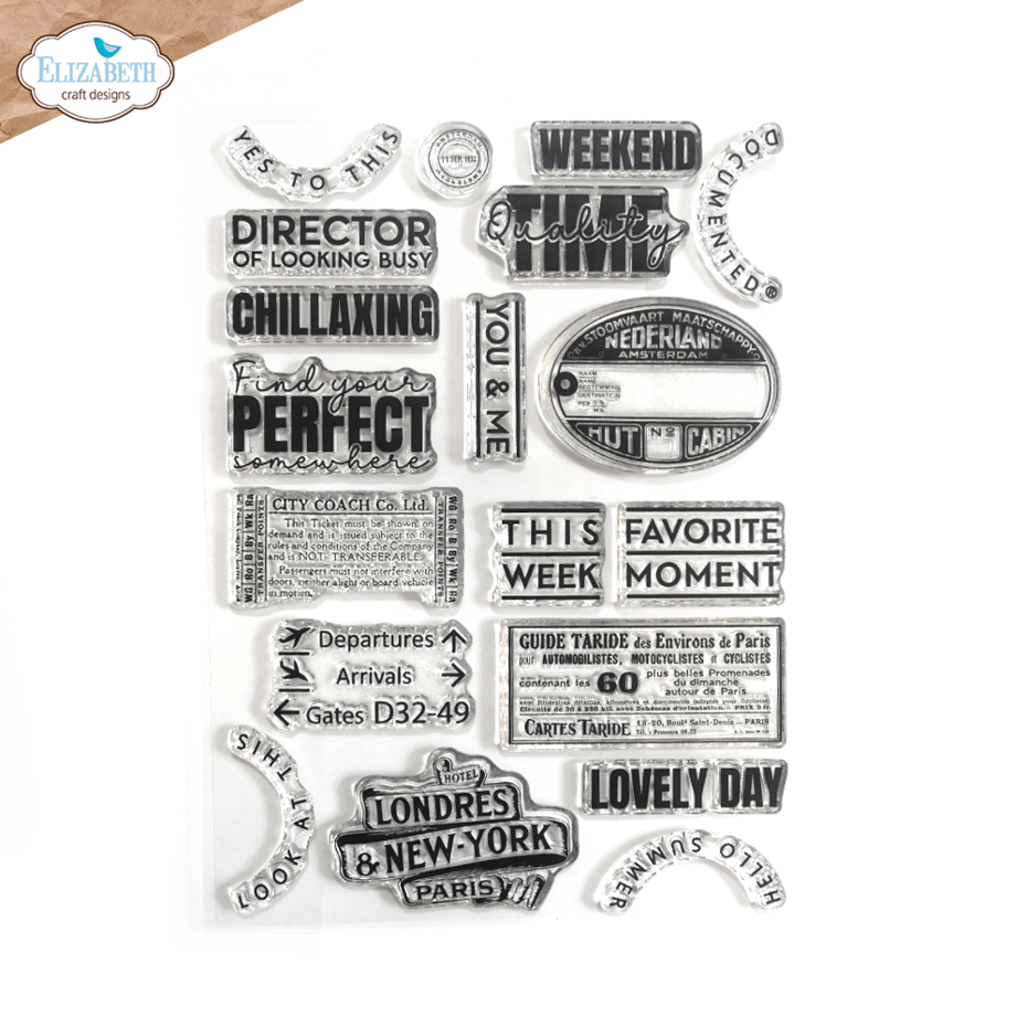 Elizabeth Craft Designs Clear Stamps La Dolce Vita - CS373 Travels 2