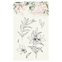 Studio Light Clear Stamps 105x148mm - Another Love Story Lily Flower nr. 4