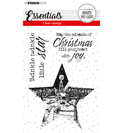 Studio Light Clear Stamps 105x148mm By Laurens Essentials - Star nr. 112