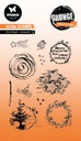Studio Light Clear Stamps - Grunge Collection Christmas Elements nr. 316