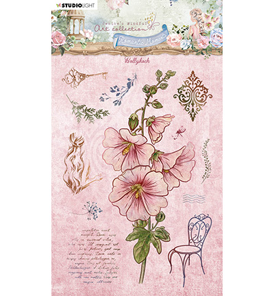Studio Light Clear Stamps Romantic Moments - Hollyhock nr. 483