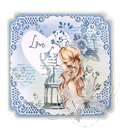 Studio Light Clear Stamps Romantic Moments - Hollyhock nr. 483